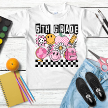 Load image into Gallery viewer, Pink Checkered Grade Level Tees
