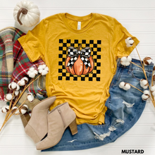 Load image into Gallery viewer, Checkered Pumpkin Tee
