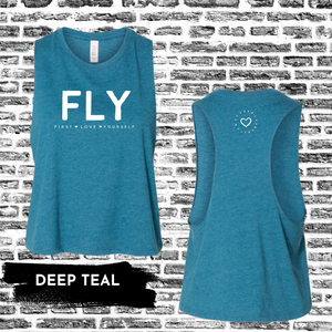 FLY Crop Muscle Tee