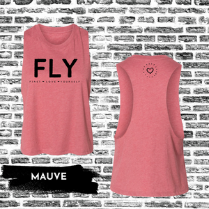 FLY Crop Muscle Tee