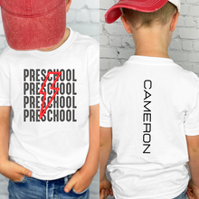 Load image into Gallery viewer, Red Bolt Back to School Custom Tee
