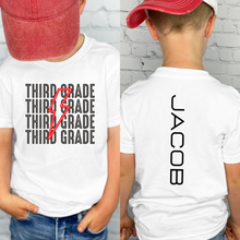 Load image into Gallery viewer, Red Bolt Back to School Custom Tee
