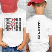 Load image into Gallery viewer, Red Bolt Back to School Custom Tee
