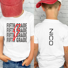 Load image into Gallery viewer, Red Bolt Back to School Custom Tee
