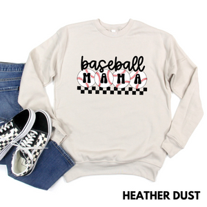 Baseball Mama (Checkered)