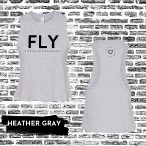 FLY Crop Muscle Tee