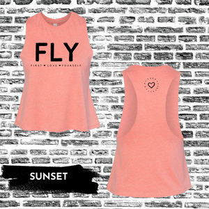 FLY Crop Muscle Tee