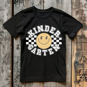 Checkered Smiley Grade Level Tee