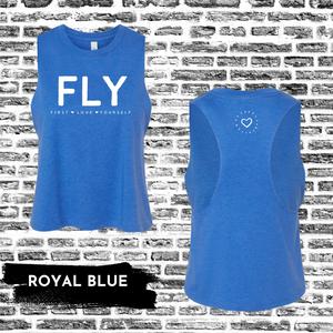 FLY Crop Muscle Tee