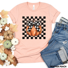 Load image into Gallery viewer, Checkered Pumpkin Tee
