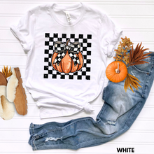 Load image into Gallery viewer, Checkered Pumpkin Tee
