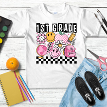 Load image into Gallery viewer, Pink Checkered Grade Level Tees
