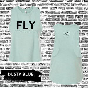 FLY Crop Muscle Tee