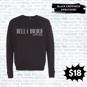 Bella Rococo Black Crewneck