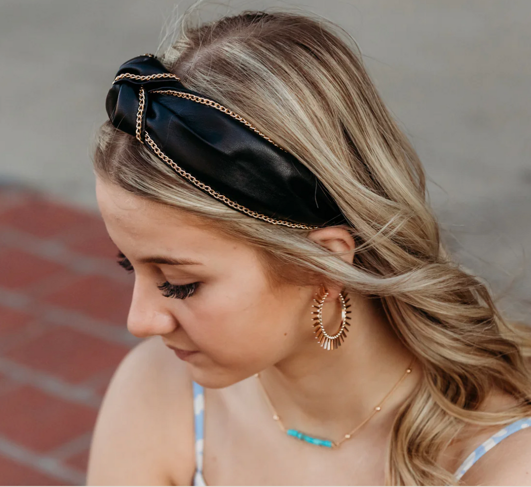 Black Chain Headband