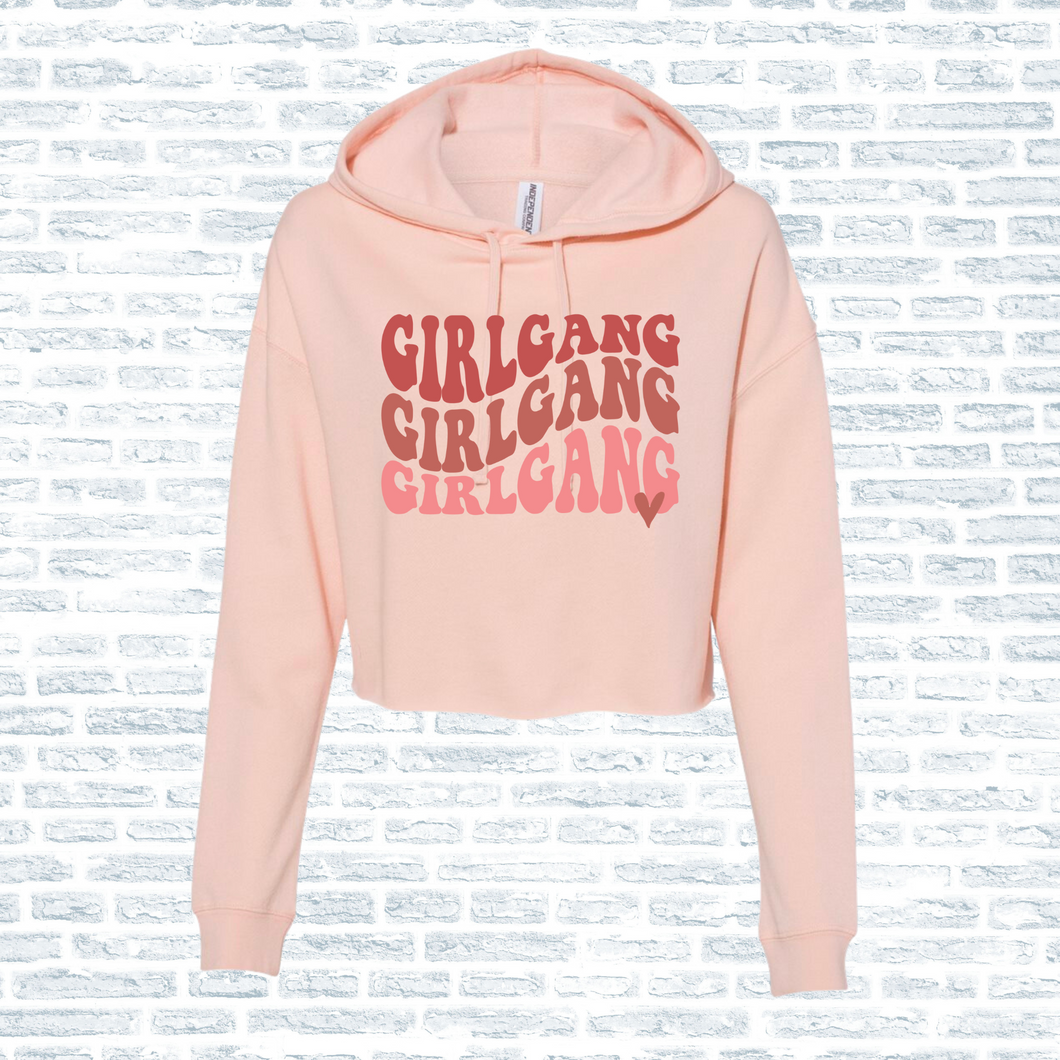 Girl Gang Cropped Hoodie